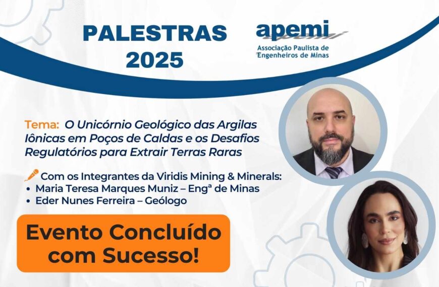 Sucesso da Palestra: O Unicórnio Geológico das Argilas Iônicas em Poços de Caldas