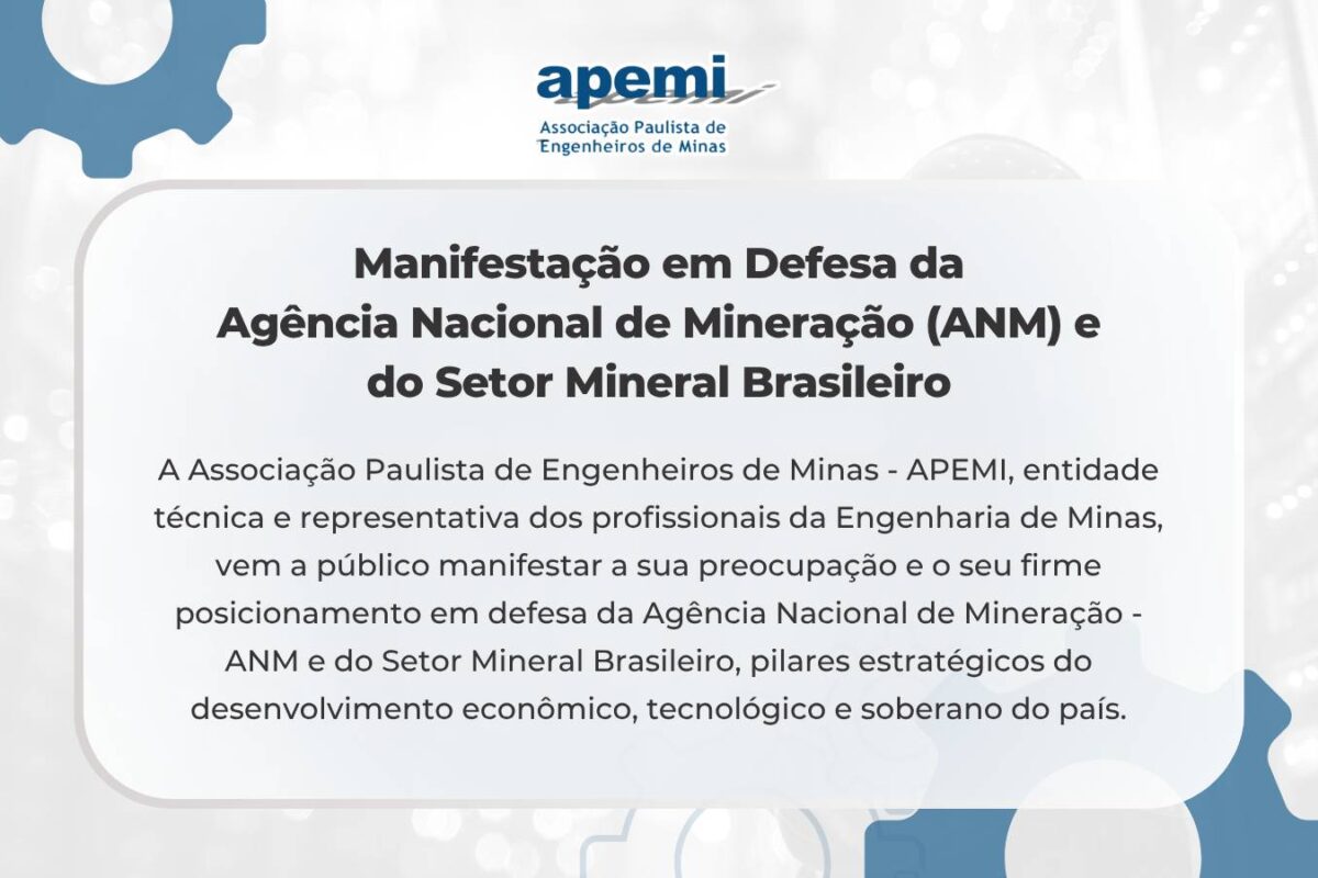 Manifestação em defesa ANM e Setor Mineral Brasileiro