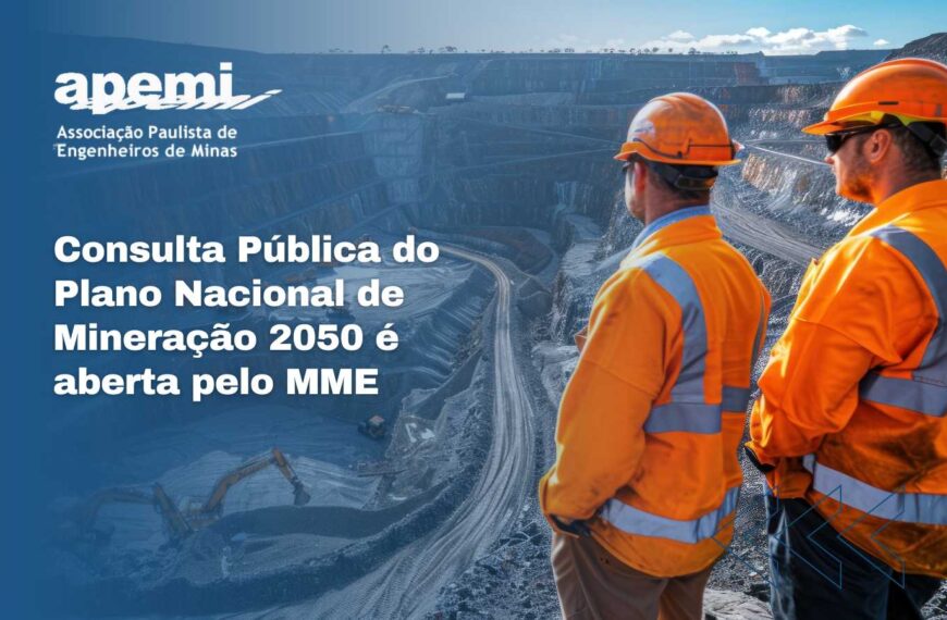 Consulta pública do Plano Nacional de Mineração 2050